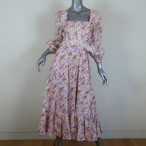 Jonathan Simkhai Midi Dress Ella Lilac Floral